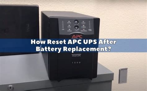 apc smart ups management card reset|apc ups reset.